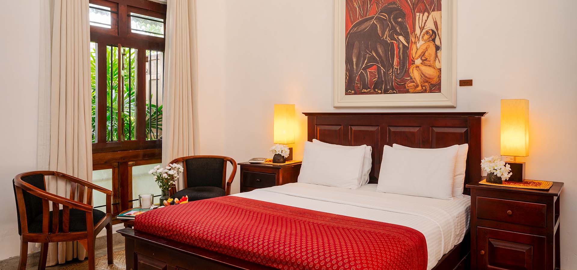 Room at Fox Jaffna boutique heritage hotel in Kokuvil Sri Lanka
