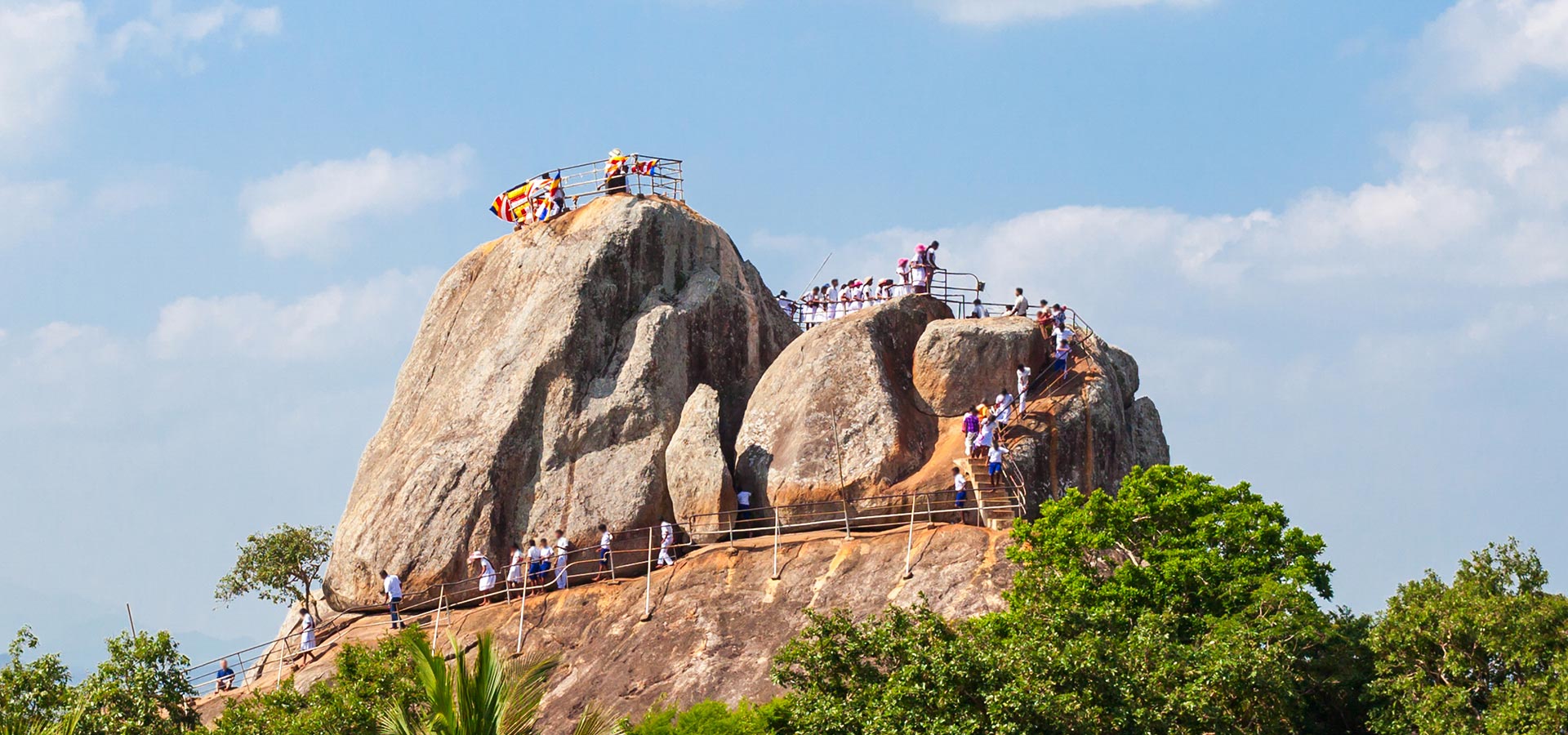 Mihintale Rock historic Buddhist site in Sri Lanka