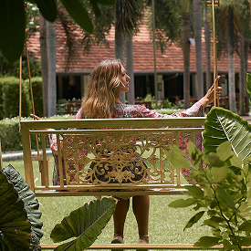 Serene moment in the garden at Fox Jaffna boutique hotel Sri Lanka