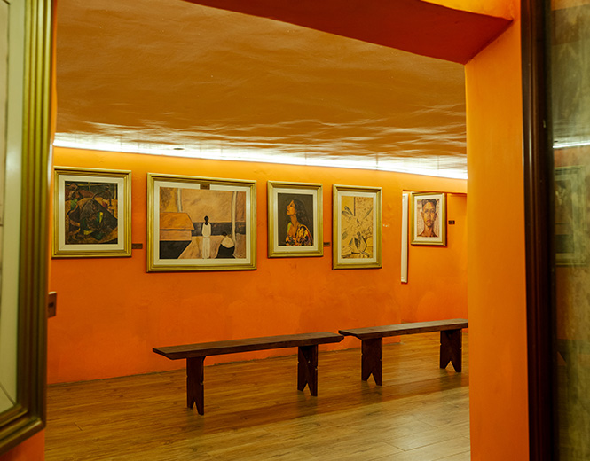 The Bunker underground art gallery at Fox Resorts Jaffna