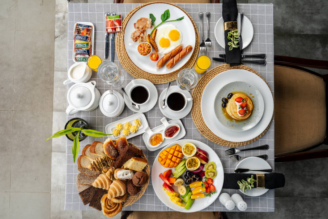 Luxurious breakfast spread at Fox Jaffna boutique hotel Sri Lanka