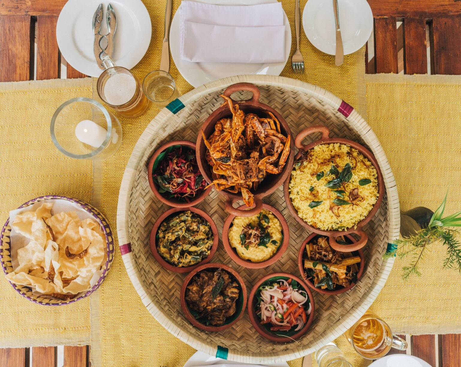 Dine on the verandah